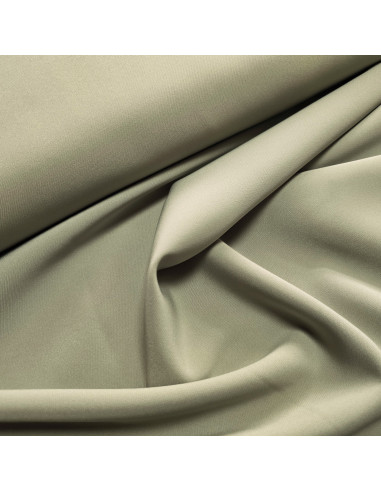 Tissu, Sergé Microfibre Stretch, Vert Amande, Laize 145 cm, 94% Polyester 6% Élasthanne