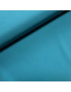 Tissu, Sergé Microfibre Stretch, Bleu Canard, Laize 145 cm, 94% Polyester 6% Élasthanne