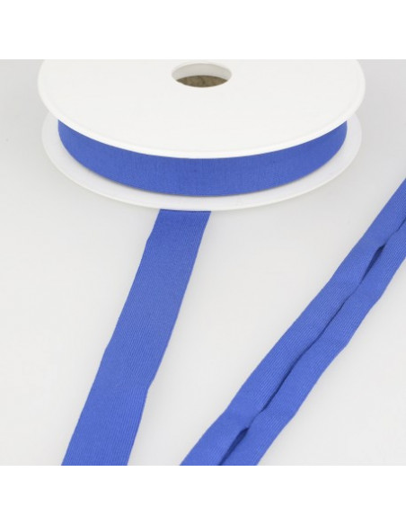 Biais jersey, 20mm, bleu roi