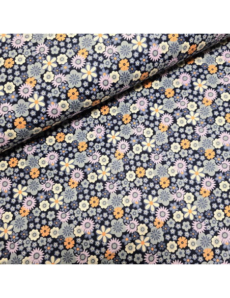 Velours milleraies, fleurs