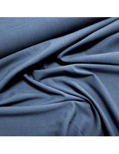 Viscose unie stretch, bleu jean 2