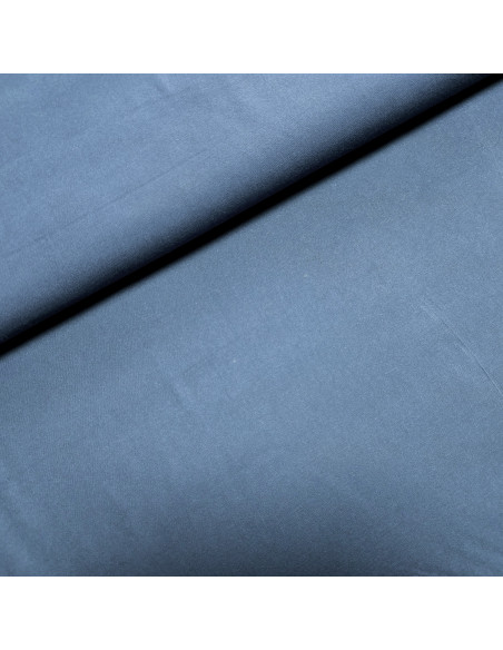 Viscose unie stretch, bleu jean
