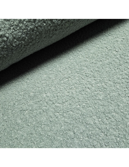 Tissu, Lainage Bouclette, Vert Tendre, Laize 150 cm, 100% Polyester