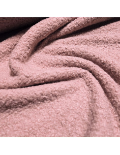 Lainage bouclette, rose poudré 2