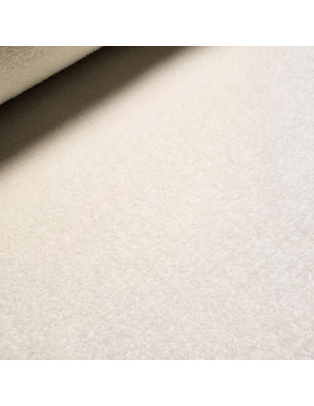 Lainage mini bouclette envers polaire, écru