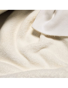 Lainage mini bouclette envers polaire, écru 2