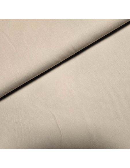 Tissu, Viscose Unie Stretch, Sable, Laize 140 cm, 97% Viscose 3% Elasthanne