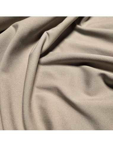 Tissu, Viscose Unie Stretch, Sable, Laize 140 cm, 97% Viscose 3% Elasthanne