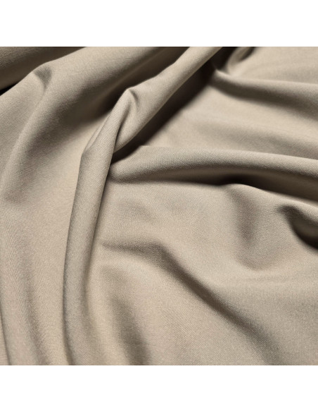 Tissu, Viscose Unie Stretch, Sable, Laize 140 cm, 97% Viscose 3% Elasthanne