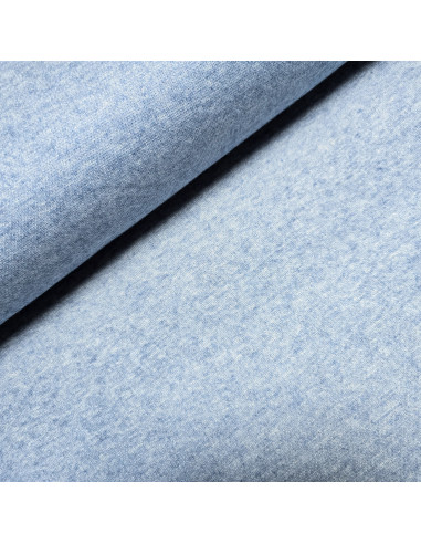 Tissu, Jersey Maille Uni, Bleu Profond, Laize 150 cm, Mélange Viscose Polyester Polyamide