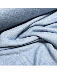 Tissu, Jersey Maille Uni, Bleu Profond, Laize 150 cm, Mélange Viscose Polyester Polyamide 2