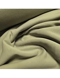 Tissu, Sweat Épais Uni, Kaki Clair, Laize 160 cm, 70% Coton 30% Polyester 2