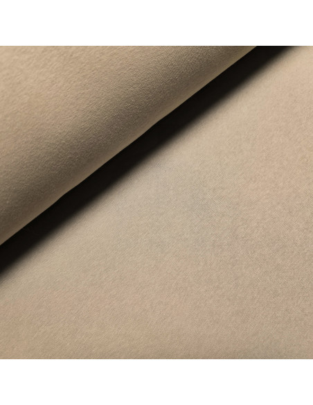 Tissu, Sweat Épais Uni, Beige, Laize 160 cm, 70% Coton 30% Polyester