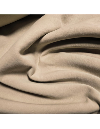 Tissu, Sweat Épais Uni, Beige, Laize 160 cm, 70% Coton 30% Polyester