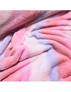 Tissu, Fourrure Dégradée, Rose, Laize 160 cm, 100% Polyester 2