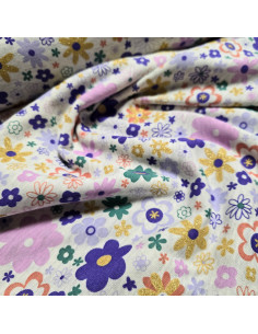 French Terry, fleurs lurex 2