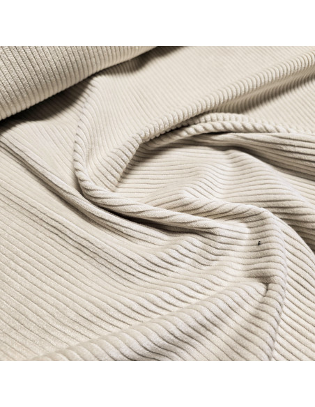 Velours larges côtes, écru