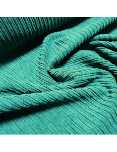 Velours larges côtes envers fourrure, vert 2