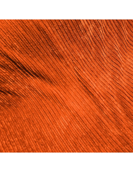 Tissu, Velours Larges Côtes Envers Fourrure, Orange Intense, Laize 150 cm, 92% Polyester 8% Polyamide 645g/m²