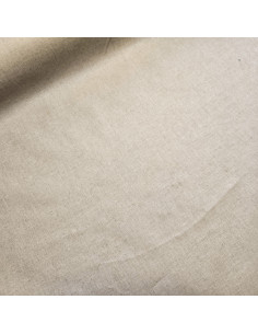 Tissu, Lin & Coton Enduit Uni, Naturel, Laize 150 cm, 56% Lin 44% Coton 210g/m²