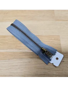 Fermeture à glissière Z14, gris foncé, 8 cm | Zephyr Tissus