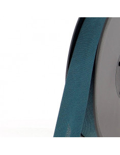 Biais tout textile, polycoton, 20mm, vert canard