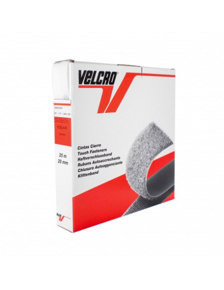 Bande Velcro à coudre, 20mm, Blanc