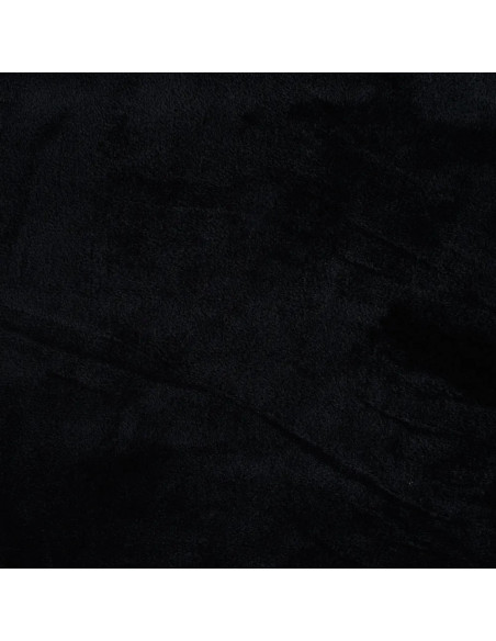 Tissu, Polaire Doudou, Noir, Laize 150 cm, 100% Polyester 290g/m²