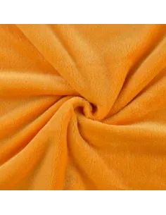 Tissu, Polaire Doudou, Ocre, Laize 150 cm, 100% Polyester 290g/m²