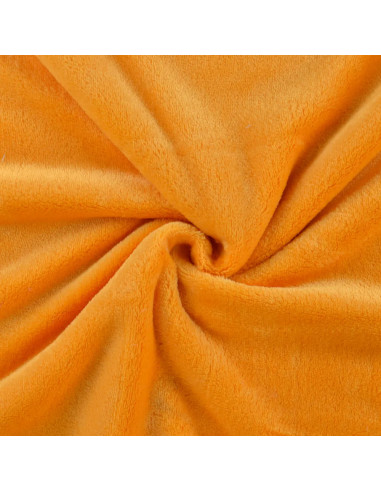Tissu, Polaire Doudou, Ocre, Laize 150 cm, 100% Polyester 290g/m²