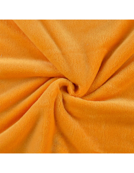 Tissu, Polaire Doudou, Ocre, Laize 150 cm, 100% Polyester 290g/m²