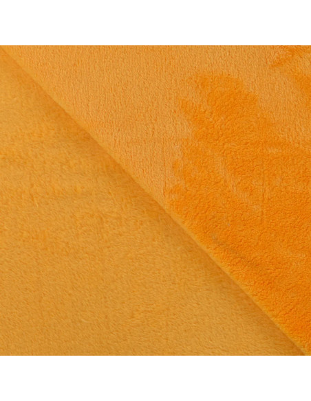 Tissu, Polaire Doudou, Ocre, Laize 150 cm, 100% Polyester 290g/m²