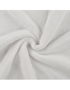 Tissu, Polaire Doudou Épaisse, Blanche, Laize 150 cm, 100% Polyester 290g/m²