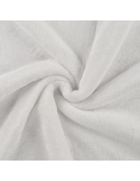 Tissu, Polaire Doudou Épaisse, Blanche, Laize 150 cm, 100% Polyester 290g/m²