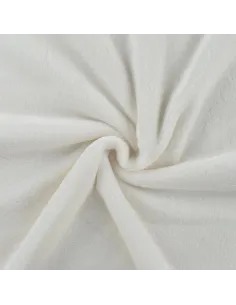 Tissu, Polaire Doudou Uni, Écru, Laize 150 cm, 100% Polyester 290g/m²