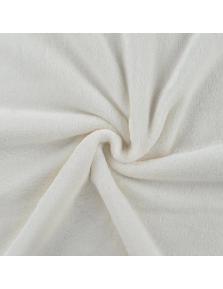 Tissu, Polaire Doudou Uni, Écru, Laize 150 cm, 100% Polyester 290g/m²