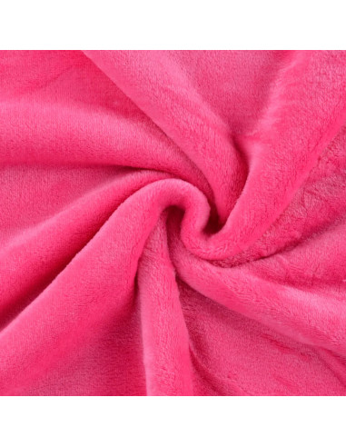 Tissu, Polaire Doudou Épaisse, Rose Fuchsia, Laize 150 cm, 100% Polyester 290g/m²