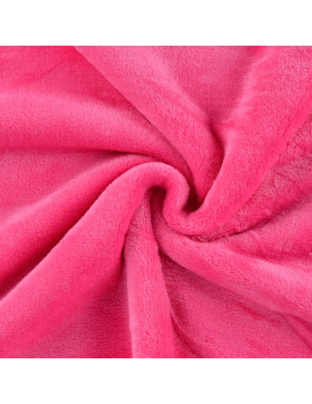 Tissu, Polaire Doudou Épaisse, Rose Fuchsia, Laize 150 cm, 100% Polyester 290g/m²