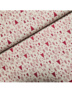 Coton de noël, sapins