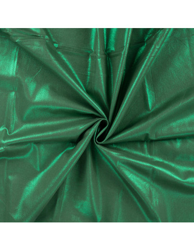 Tissu, Coton Imprimé Noël, Vert Métal, Laize 140 cm, 100% Coton