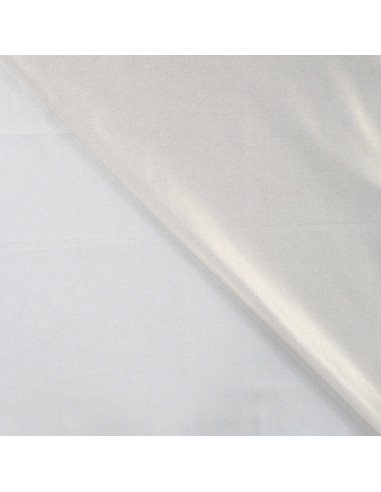 Tissu, Coton Imprimé Noël, Écru et Or, Laize 140 cm, 100% Coton 115g/m²