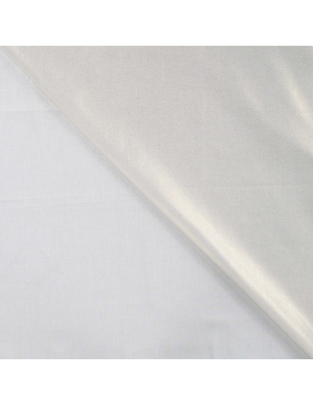 Tissu, Coton Imprimé Noël, Écru et Or, Laize 140 cm, 100% Coton 115g/m²