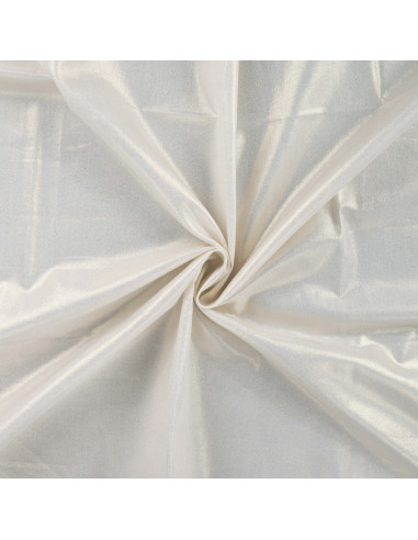 Tissu, Coton Imprimé Noël, Écru et Or, Laize 140 cm, 100% Coton 115g/m²