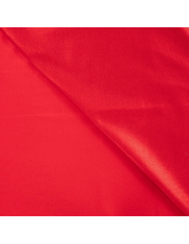 Tissu, Coton de Noël, Rouge Métallisé, Laize 140 cm, 100% Coton