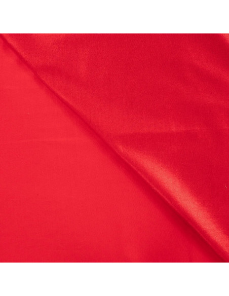 Tissu, Coton de Noël, Rouge Métallisé, Laize 140 cm, 100% Coton