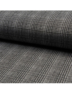 Jersey prince de Galles, noir lurex