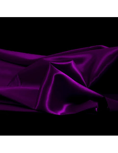 Tissu, Doublure Satin Unie, Violet Intense, Laize 150 cm, 100% Polyester