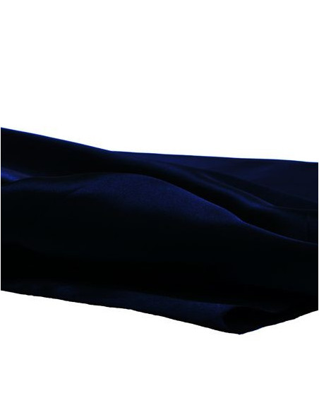 Tissu, Doublure Satin Unie, Bleu Marine, Laize 150 cm, 100% Polyester