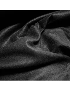 Tissu, Feutrine Unie, Noir Intense, Laize 180 cm, 100% Polyester 215g/m² 2