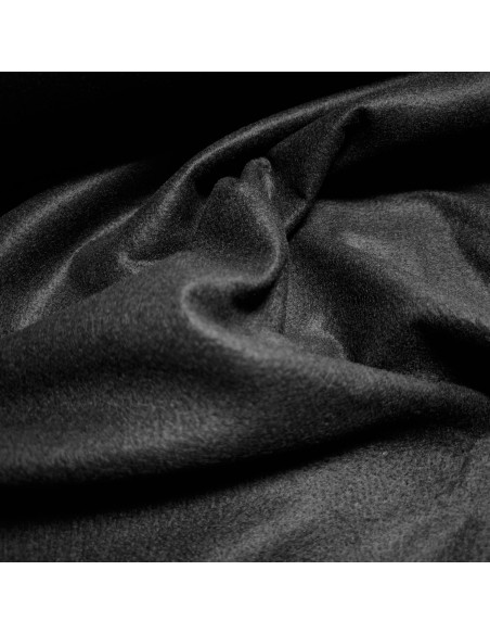 Tissu, Feutrine Unie, Noir Intense, Laize 180 cm, 100% Polyester 215g/m²